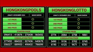 🔴LIVE DRAW HK HONGKONG 6 DESEMBER 2024 [upl. by Verge]