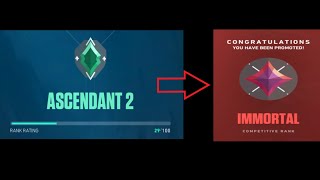Valorant Ranked Ascendant 2 road to immo [upl. by Paulo]