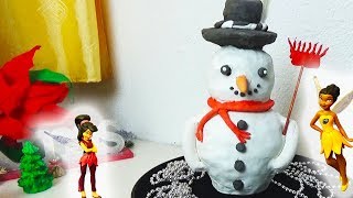 DIY  Schneemann aus einer kleinen Sektflasche als Geschenk selbst gebastelt [upl. by Tnahs]