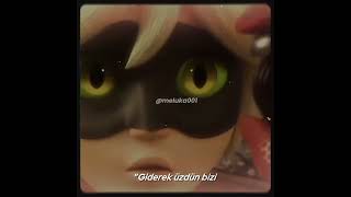 quotGiderek üzdün bizi zamanquot  keşfet miraculous lyrics duman viral ladynoir ladybug catnoir [upl. by Darmit]