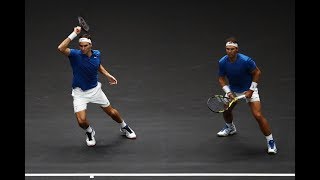 FedererNadal vs SockQuerrey  Laver Cup Highlights HD [upl. by Yvon]