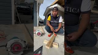 Cómo sacar un ángulo shortvideo contruccion carpintero woodworking diy [upl. by Nilyak]