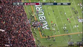 2013 Iron Bowl ending HIGH DEFINITION Auburn beats Alabama [upl. by Anaerol608]