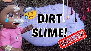 BABY ALIVE makes DIRTY SLIME The Lilly and Mommy Show FUNNY KIDS SKIT [upl. by Tiloine]