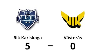 Karlskoga BIK  Västerås IK 50  Allsvenskan Hockey Höjdpunkter [upl. by Daugherty]