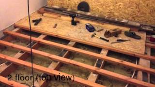 Installing Ceiling Joists  Beams [upl. by Bonn]