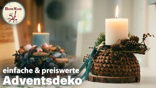 DIY  So einfach edel und preiswert kann Adventsdeko sein  Weihnachtsdeko selber machen [upl. by Auohs110]