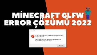 MİNECRAFT GLFW ERROR SORUN ÇÖZÜMÜ 2022  OYUN AÇILMAMA SORUNU [upl. by Nosreip]