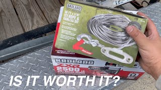 Installing a badlands winch and synthetic rope [upl. by Annoyek]