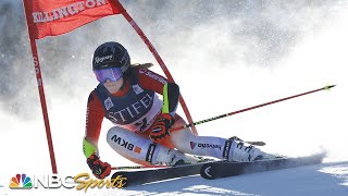 Lara GutBehrami wins Killington giant slalom Mikaela Shiffrin gets 13th  NBC Sports [upl. by Boland]