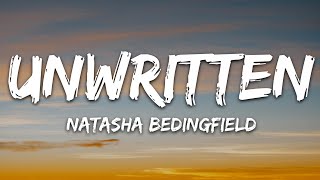 Natasha Bedingfield  Unwritten Lyrics [upl. by Annekim109]