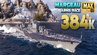 Destroyer Marceau Last hope in Arms Race modus  World of Warships [upl. by Llennej]