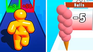 Tall Man Run vs Ice Cream Rush ⭐✅❤️✅⭐ All Level Gameplay Android iOS HJ4775 [upl. by Ineslta]