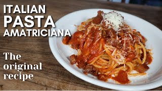 How to make pasta amatriciana like italians do  THE ORIGINAL RECIPE [upl. by Paymar]