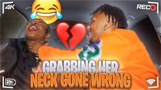 RANDOMLY GRABBING MY BESTFRIEND’S NECK TO GET HER REACTION GONE WRONG😂🤦🏽‍♂️ [upl. by Janaye]