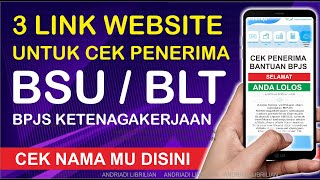 CARA CEK BLT BPJS KETENAGAKERJAAN 2021 [upl. by Einalem90]