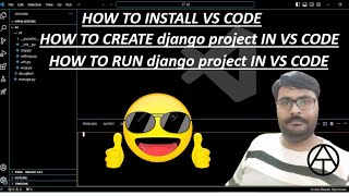 django Project Create and Run in VS Code  anuragtiwari7149 [upl. by Reppep]