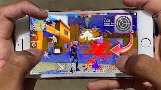 iPhone 6s plus handcam 💀 new update settings iPhone 6s plus free fire 🇧🇷 iPhone 6 handcam gameplay⚡ [upl. by Oidiple]