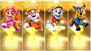 PAW Patrol  The Mighty Movie Skye 😸 Rubble 😸 Marshall 😸 Chase ☄️ Tiles Hop EDM Rush [upl. by Tinya706]