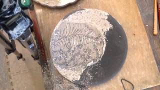 Pottery Process Slip Inlay [upl. by Gnuy770]