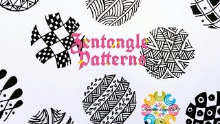 12 Super cute Patterns for Doodling  Zentangle patterns  Karthika Loves DIY [upl. by Alig]