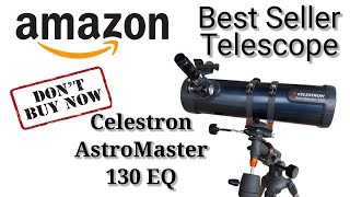 Celestron AstroMaster 130 EQ Motor Drive Telescope  An Honest Review telescope [upl. by Inuat]