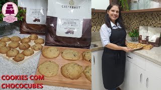 COOKIES COM CHOCOCUBES E NOZES  ADRIANA SOUZA [upl. by Pimbley]