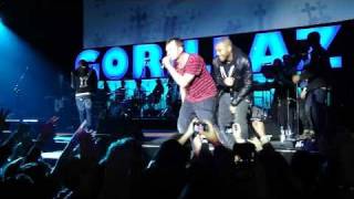 Gorillaz ft MF DOOM Clint Eastwood Live O2 Arena London 16 November 2010 [upl. by Atteyek]