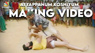 Ayyappanum Koshiyum Fight Scene Making  Behind The Scenes  Prithviraj Sukumaran Biju Menon Sachy [upl. by Kuo]