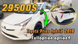 toyota prius 2016 hybrid Full option option4 តម្លៃ 29500car reviewMr Car09 [upl. by Inahc]