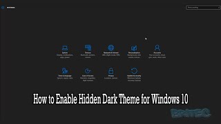 How to Enable Hidden Dark Theme for Windows 10 [upl. by Ahsienor941]