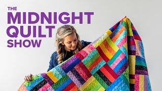 A Scrappy StashBuster Quilt Pattern  S7E7 Midnight Quilt Show with Angela Walters [upl. by Etnauj]