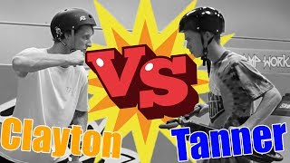 Tanner Fox VS Clayton Lindley GAME OF SCOOT at the Tanasy Factory [upl. by Reviel]