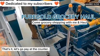 PUREGOLD GROCERY SHOPPING AND HAUL DEDICATED TO MY SUBSCRIBERS HAPPY NEW YEAR 🎉 [upl. by Sllew296]