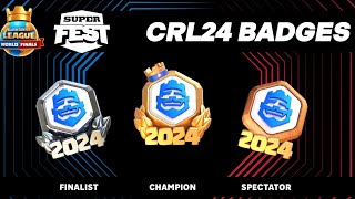 How 2 Get CRL 2024 SPECTATOR Badge For FREE in Clash Royale 🏆 Full Details Video 🔥 [upl. by Iliak273]