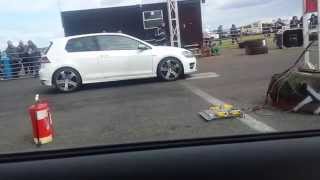 Audi S3 Vs VW Golf R MK7  Crail Raceway [upl. by Halbert]