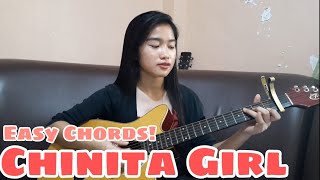 CHINITA GIRL Lil Vincey l Guitar Tutorial Easy Chords [upl. by Flagler]