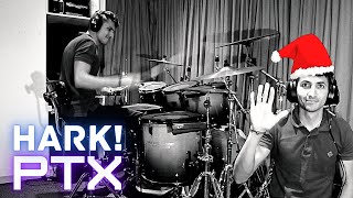 Pentatonix  Hark The Herald Angels Sing DRUM COVER Jon Lombana [upl. by Mirak738]