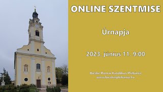 Élő szentmiseközvetítés  2023 június 11 Úrnapja  Szentháromság Templom Bicske [upl. by Maybelle]