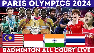 🔴Hari 1  Sukan Olimpik Paris 2024  Olympics Badminton Live Matches  Malaysia Indonesia Canada [upl. by Ethbun]