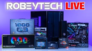 5500 PC Build  Giveaways  Lian Li o11Dynamic XL Build Ryzen 9 5950x  ASUS TUF 3090 Robeytech [upl. by Aniala]