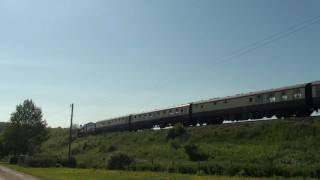 HD 5972 Olton Hall Hogwarts Castle approaching Winchcombe 23rd May 2009 [upl. by Carce]