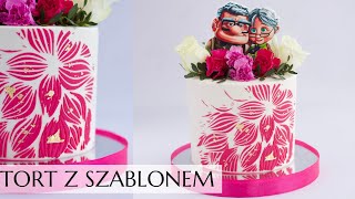 Tort na Dzień Babci i Dziadka  tort z szablonem [upl. by Marti]