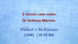 Hibbert v McKiernan Ownership of chattels on property [upl. by Pierette]