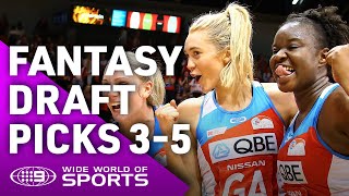 2020 Super Netball Fantasy Draft Picks 35 [upl. by Elbart]