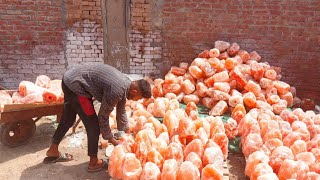 How To Make Salt Himalayan Lamp Pink Salt To Making Lamp [upl. by Strickler]