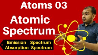 Atoms 03  Atomic Spectrum II Emission Absorption Spectra II Lyman  Balmer Series JEENEET [upl. by Enirtak393]