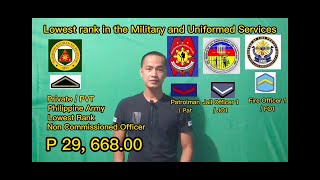 BASIC SALARY ng Police at Military Part 1 Non Commissioned Officers [upl. by Mahgirb]