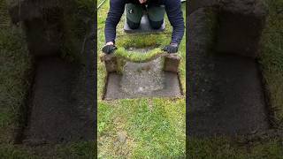 Edging Discovery In A Garden shorts diy lawn garden lawncare gardening satisfying edge [upl. by Oler825]