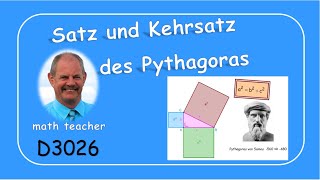 Satz und Kehrsatz des Pythagoras D3026 [upl. by Anaira53]